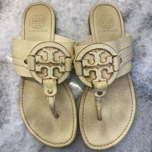Cream Tory Burch Sandals